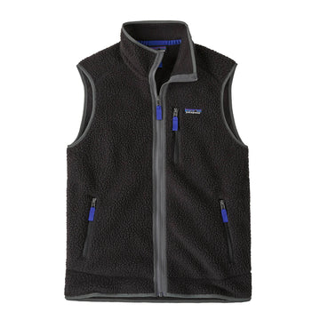 Patagonia Retro Pile Fleece Vest Black / Forge Grey - Parasol Store