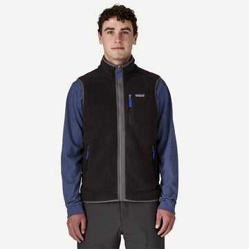 Patagonia Retro Pile Fleece Vest Black / Forge Grey - Parasol Store