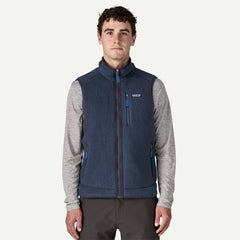 Patagonia Retro Pile Fleece Vest New Navy w/Sunken Blue - Parasol Store