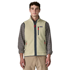 Patagonia Retro Pile Fleece Vest Pelican w/Smolder Blue - Parasol Store