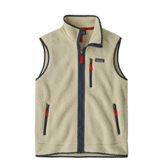 Patagonia Retro Pile Fleece Vest Pelican w/Smolder Blue - Parasol Store
