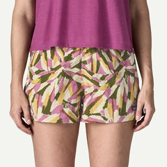 Patagonia Womens Barely Baggies Shorts 2 1/2 in. Small Sunshine Natural
