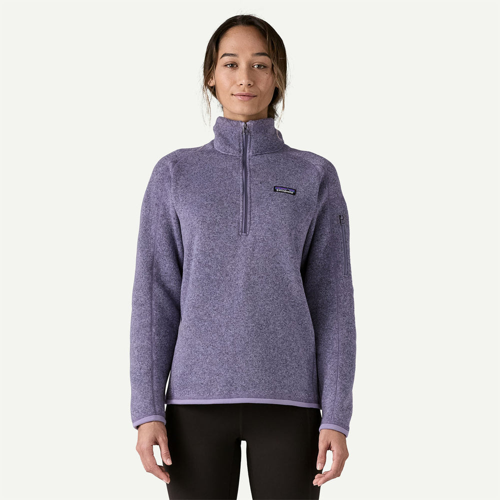 Patagonia Womens Better Sweater 1/4 Zip Concrete Purple - Parasol Store