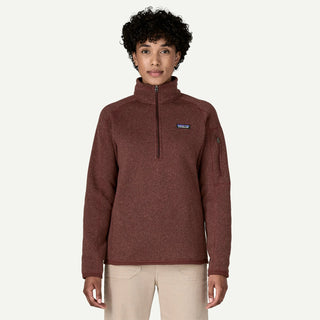 Patagonia Womens Better Sweater 1/4 Zip Fleece Dark Ruby