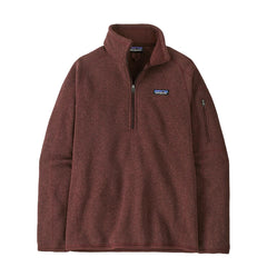 Patagonia Womens Better Sweater 1/4 Zip Fleece Dark Ruby - Parasol Store