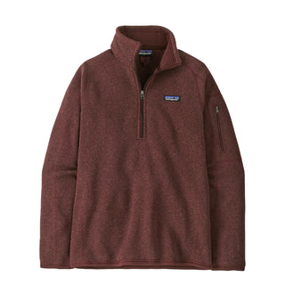 Patagonia Womens Better Sweater 1/4 Zip Fleece Dark Ruby