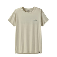 Patagonia Womens Cap Cool Daily Shirt Boardshort Logo Dyno White