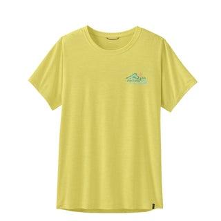 Patagonia Womens Cap Cool Daily Shirt Trailcheck Lemon Zest