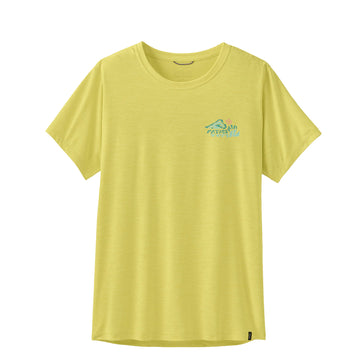 Patagonia Womens Cap Cool Daily Shirt Trailcheck Lemon Zest