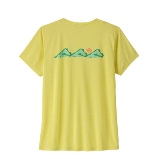 Patagonia Womens Cap Cool Daily Shirt Trailcheck Lemon Zest