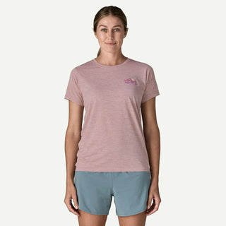 Patagonia Womens Cap Cool Daily Shirt Trailcheck Lemon Zest