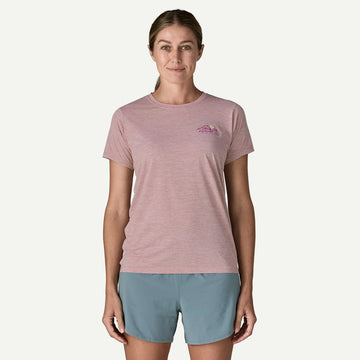 Patagonia Womens Cap Cool Daily Shirt Trailcheck Lemon Zest