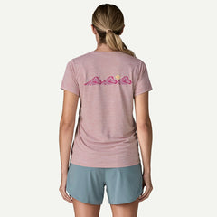 Patagonia Womens Cap Cool Daily Shirt Trailcheck Lemon Zest
