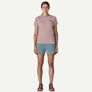 Patagonia Womens Cap Cool Daily Shirt Trailcheck Lemon Zest