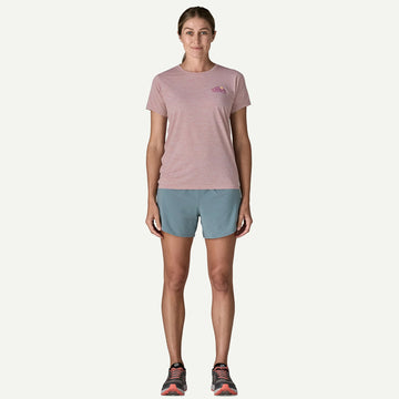 Patagonia Womens Cap Cool Daily Shirt Trailcheck Lemon Zest