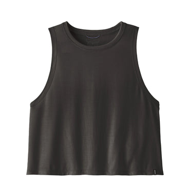 Patagonia Womens Cap Cool Trail Cropped Tank Ink Black