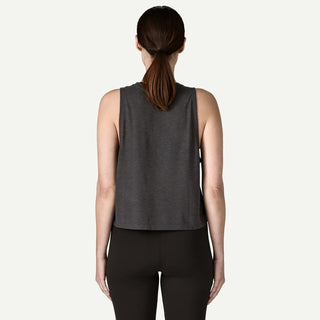 Patagonia Womens Cap Cool Trail Cropped Tank Ink Black