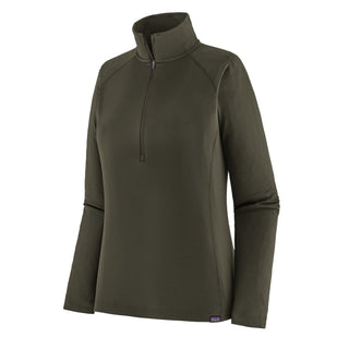 Patagonia Womens Cap Midweight Zip Neck Pine Needle Green - Parasol Store