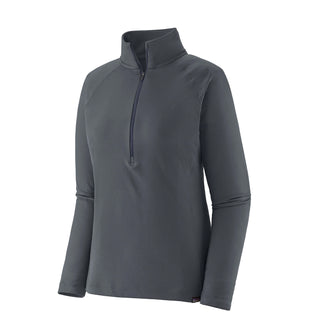 Patagonia Womens Cap Midweight Zip Neck Smolder Blue - Parasol Store