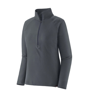 Patagonia Womens Cap Midweight Zip Neck Smolder Blue - Parasol Store