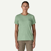 Patagonia Womens Capilene Cool Daily Graphic Shirt Strataspire Ellwood Green X-Dye - Parasol Store