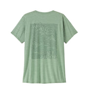 Patagonia Womens Capilene Cool Daily Graphic Shirt Strataspire Ellwood Green X-Dye - Parasol Store