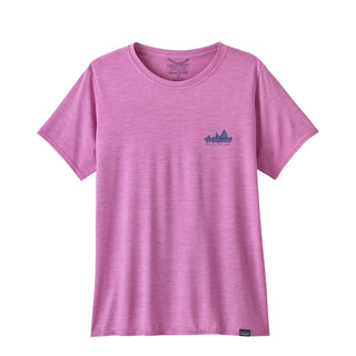 Patagonia Womens Capilene Cool Daily Graphic Shirt '73 Skyline Brisk Purple X-Dye - Parasol Store