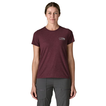 Patagonia Womens Capilene Cool Trail Shirt Stratapeaks Berry Fig