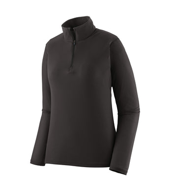 Patagonia Womens Capilene Lightweight Zip-Neck Black