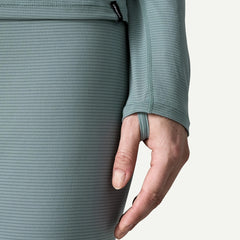 Patagonia Womens Capilene Lightweight Zip-Neck Blue Sage
