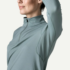 Patagonia Womens Capilene Lightweight Zip-Neck Blue Sage