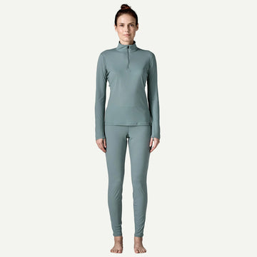 Patagonia Womens Capilene Lightweight Zip-Neck Blue Sage