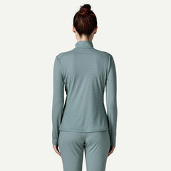 Patagonia Womens Capilene Lightweight Zip-Neck Blue Sage