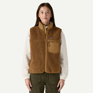 Patagonia Womens Classic Retro-X Fleece Vest Deer Brown - Parasol Store