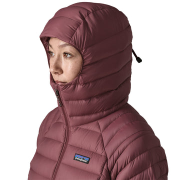 Patagonia Womens Down Sweater Hoody Dark Ruby