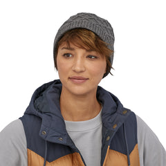 Patagonia Womens Honeycomb Knit Beanie Noble Grey - Parasol Store
