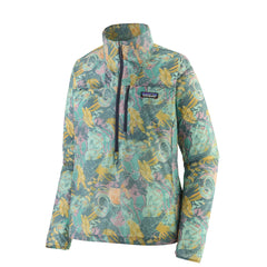 Patagonia Womens Houdini Stash 1/2 Zip Pullover Moon Tripper Blue Sage