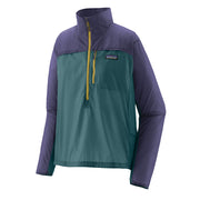 Patagonia Womens Houdini Stash 1/2 Zip Pullover Wetland Blue / Solstice Purple - Parasol Store