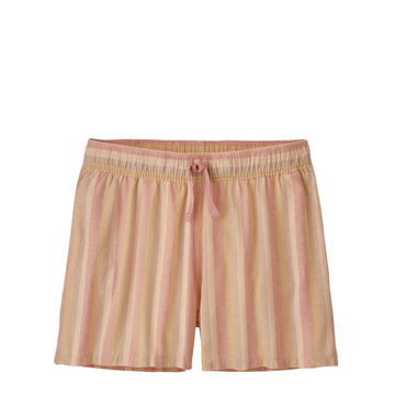 Patagonia Womens Island Hemp Baggies Shorts 3 inch Cali Stripe / Sunfade Pink - Parasol Store