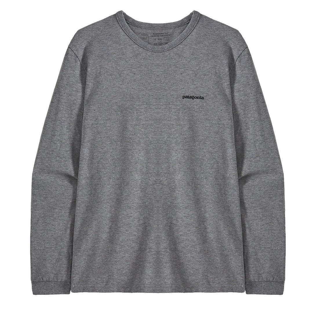 Patagonia Womens L/S P-6 Logo Responsibili-Tee Gravel Heather - Parasol Store
