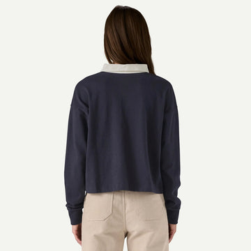 Patagonia Womens L/S Rugby Shirt Wide Stripe / Berry Fig