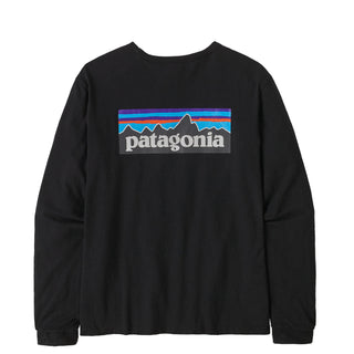 Patagonia Womens L/S P-6 Logo Responsibili-Tee Black - Parasol Store