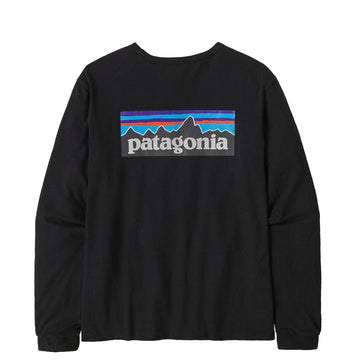 Patagonia Womens L/S P-6 Logo Responsibili-Tee Black - Parasol Store