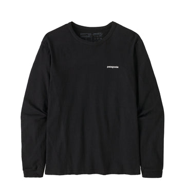 Patagonia Womens L/S P-6 Logo Responsibili-Tee Black - Parasol Store