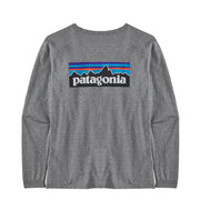 Patagonia Womens L/S P-6 Logo Responsibili-Tee Gravel Heather - Parasol Store