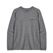 Patagonia Womens L/S P-6 Logo Responsibili-Tee Gravel Heather - Parasol Store