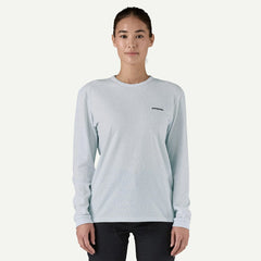 Patagonia Womens L/S P-6 Logo Responsibili-Tee White - Parasol Store