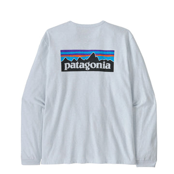 Patagonia Womens L/S P-6 Logo Responsibili-Tee White - Parasol Store