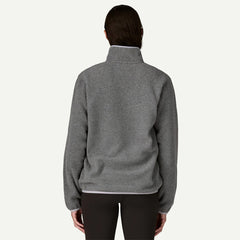 Patagonia Womens Lightweight Synchilla Snap-T Fleece Pullover Nickel w/Permafrost Purple - Parasol Store
