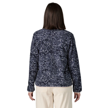 Patagonia Womens Lightweight Synchilla Snap-T Fleece Pullover Saxifrage / Sunken Blue